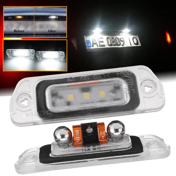 Car Led Light 2pcs Xenon White LED License Plate Light For Mercedes-Benz AMG ML, GL, R Class W164 W251 Clearance Sale Items