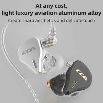 CCA C16 8ba устройства в ушите 8 балансирана арматура HiFi слушалки с микрофон с шумопотискане слушалки за ASX CS16 ASF ZSX ZAX