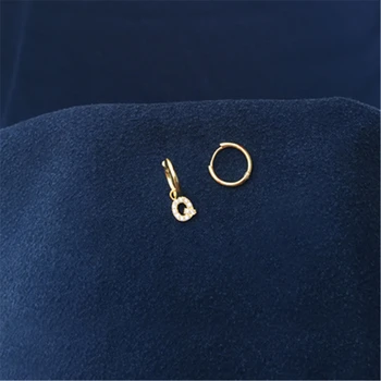 Cheny s925 сребро ново злато жълто писмо обеци, дамски модни идентичност стил на ухото бижута подарък за рожден ден