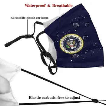 Classic-The Presidential Seal Print повторно филтър Фпч2.5 направи си САМ Mouth Mask Kids Usa President Seal America Тръмп Us Government
