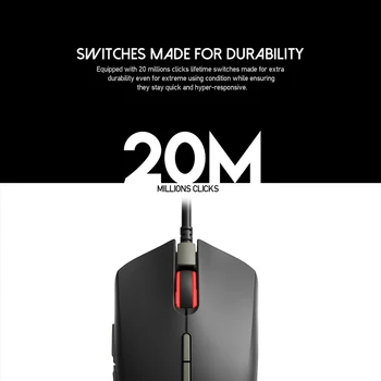 FANTECH X17 Gaming mouse 10000DPI регулируема 7 бутон макро RGB жичен мишката, за да FPS CS LOL Gamer Mouse ергономична мишка мишка