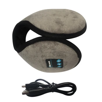 Handfree ски Bluetooth слушалки безжични стерео HD работи акумулаторна слушалки музика на жените и мъжете ухото топли слушалки зима
