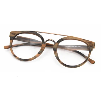 HDCRAFTER късогледство оптични очила рамка дървена рецепта за Рецепта очила рамка прозрачни лещи GlassFor на жените и мъжете Oculos grau de