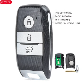 KEYECU Keyless Go Smart Remote Car Key Fob FSK 433MHz ID47 за KIA Sorento 2016 2017 P/N: 95440-C5100 FCCID: FOB-4F06