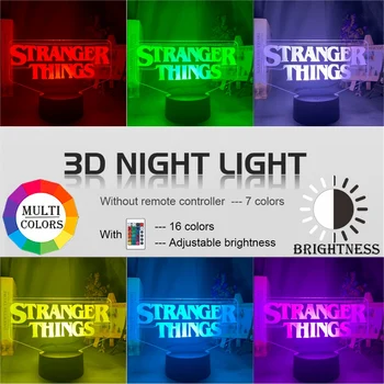 Led Night Light American Web Television SeriesStranger Things for Home Decor Touch Sensor Nightlight USB настолна лампа подарък