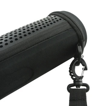 LuckyNV ПУ кожен калъф скоростна чанта за Logitech Ultimate Ears ЕС MegaBOOM Bluetooth високоговорител за пътуване с цип чанта