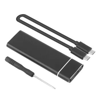 M. 2 портативни SSD твърд диск SSD Cases Type C USB 3.1 M2 NGFF 2242/2260/2280 твърд диск HD корпус сребристо-черен за Macbook 2019