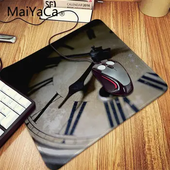 MaiYaCa Time Clock Anti-Slip Durable Rubber Computermats Professional Locking Edge Mouse Pad gamer gaming мишка