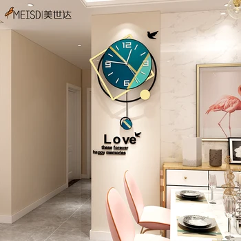 MEISD Nordic Clocks акрилни часовник Кварцов безшумни коледна украса маятниковые часовници Home Decor Horloge голям Безплатна доставка