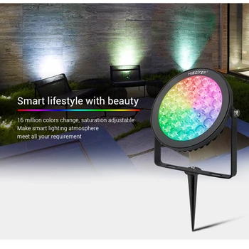 Miboxer FUTC03 15W RGB CCT Smart LED Garden Light Waterproof LED Outdoor Lamp IP66 AC100~240V Wireless Landscape Garden Light