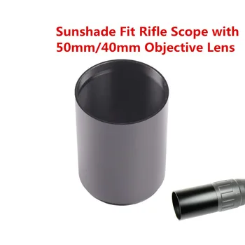 MIZUGIWA Alloy Sunshade Tube Shade Fit Rifle Scope with 40 / 50mm Objective Lens Обхват на Sun Shade Pistol Еърсофт Hunting Caza