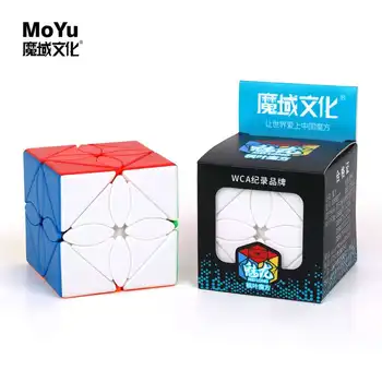 Moyu Meilong 3x3x3 листа на бръшлян, SQ1 магически куб специална странна форма на бръшлян куб Магически куб скорост забавни играчки Магически куб играта