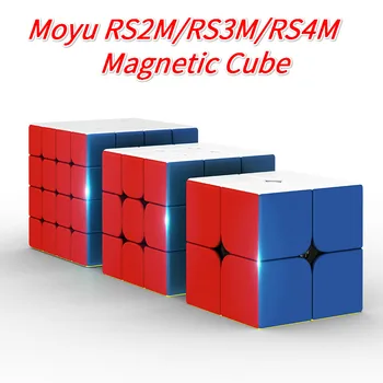 Moyu RS4M 2020 4x4 RS3M 3x3x3 RS2M 2x2 Magnetic Cube RS3M2020 CubingClassroom Professional 3x3 SpeedCube RS4 M Пъзел MagicoCubo