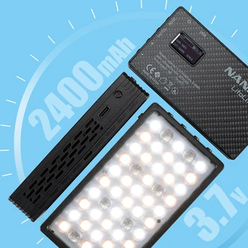 Nanlite litolite 5c Photography Lighting Portable LED Light 2700K-7500K RGB HSI CCT FX Jpeg Video Light Selfie for Camera