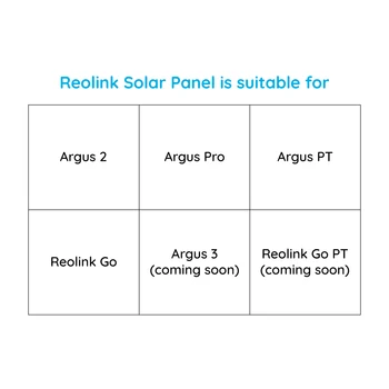 Reolink Solar Panel 2 Pack за Reolink Argus 2/ Argus pro акумулаторна батерия се захранва от IP-камери за сигурност