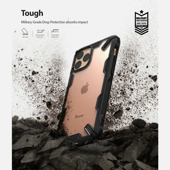 Ringke Fusion X за iPhone 11 Pro Case тежкотоварни амортизация прозрачен твърд PC задната мека капачка TPU рамка