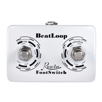 Rowin BeatLoop Dual Footswitch педала на един крак ключа за Rowin BEAT LOOP Recording Effect Pedal с кабел 6.35 mm