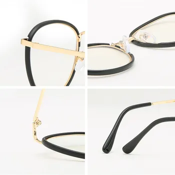SO&EI Vintage Round Metal Women Glasses Frame Fashion Clear Lens Eyewear Men Classic Optical Късогледство Eyeglasses Frame