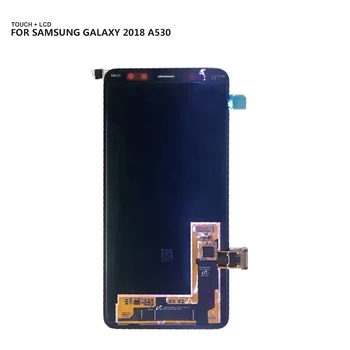Super AMOLED на Samsung Galaxy A8 2018 A530 A530F A530DS A530N SM-A530N LCD сензорен дисплей дигитайзер в събирането + инструменти