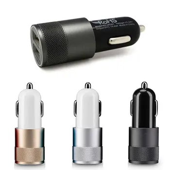 SUPTEC 5V 2A Dual USB Alloy Car Phone Charger Car-charger + Micro USB кабел, бързо зареждане, кабел за Samsung S5 S7 Huawei, Xiaomi