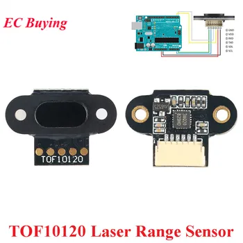 TOF10120 лазерен диапазон модул, сензор за разстояние 10-180 см RS232 интерфейс UART I2C IIC изход 3-5V за Arduino с кабел
