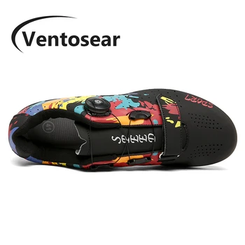 Ventosear Men Flat Road Cycling Sneakers Women Spring Mountain Ендуро Състезания Speed Bicycle Shoes Male Indoor Spinning Shoes