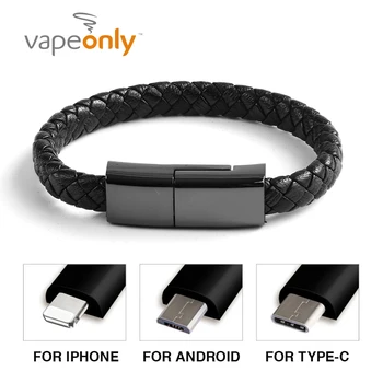 VIP Линк гривна USB телефон, зарядно устройство, кабел за мобилен телефон, кабел за пренос на данни 22,5 см за бързо зареждане на iphone X 7 8 plus Samsung S8