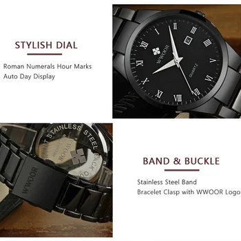 WWOOR син спортни часовници за мъже 2020 топ луксозни магнитни неръждаема стомана водоустойчив мъжки часовник с кутия за подарък Relogio Masculino