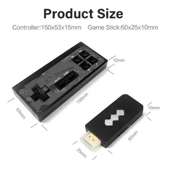 Y2-HD, 4K, HDMI Video Game Console вграден 568 ретро игри с две мини безжични контролери HDMI Изход Dual Players