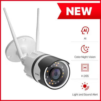 ZOSI 2MP HD 1080P Wireless WiFi IP Камера ВИДЕОНАБЛЮДЕНИЕ за Сигурност Outdoor Video Surveillance Two Way Home Audio Waterproof Night Vision