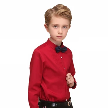 В продажбата на Детски ризи за момчетата на европейския и американския стил на твърди памук, Детски ризи за детски дрехи 4-13 години