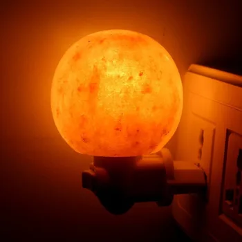 Гималайская топло бяла led солна лампа естествен Кристал, ръчно изработени нощна светлина за осветяване на бижута и пречистване на въздуха с вилица