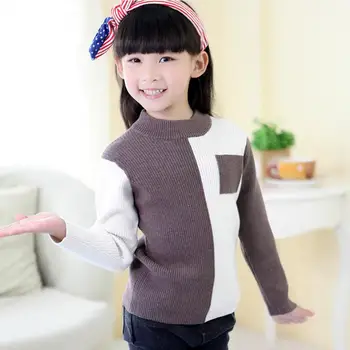 Детски дрехи вълнен пуловер за момичета топли пуловери руното риза бебешко зимно яке от 2 до 13 години за момчетата вълна пролетта вязаный топ