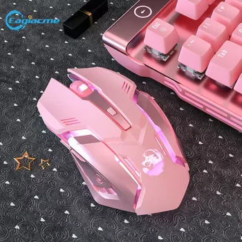 Ергономична безжична детска мишка 2.4ghz Adjustable DPI USB компютърна мишка Gamer Mice Silent Mause с подсветка за PC, лаптоп