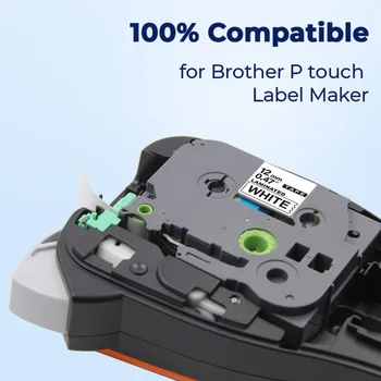 За Brother TZe Лента M961 TZe-M961 TZ-M961 36mm Tape Label Printer Черна лента на сплъстената закон за Brother P-touch Label Maker