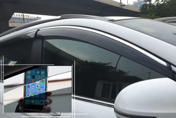 За Ford Escape, Kuga 2013-2019 пластмасов външен козирка вентилационни завеси на прозореца на слънце, дъжд охрана дефлектор 4 бр.