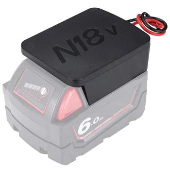 за Milwaukee 18V M18 адаптер за батерии захранване за монтиране с кабели батерия конвертор конектор САМ тегло на колелото адаптер RC играчки