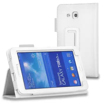 За Samsung Galaxy Tab3 Lite 7.0 T110 T111 T113 T116 7-инчов таблет изкуствена кожа сгъваем Фолио калъф поставка делото SM-T113NU седалките