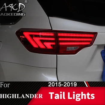 За автомобил Toyota Highlander Kluger-2020 задна светлина led фарове за мъгла дневни ходова светлини DRL тунинг аксесоари за автомобили задни светлини