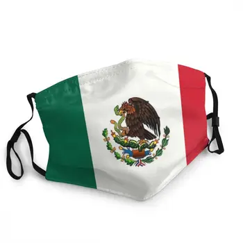 За многократна употреба Мексико флаг маска за лице мексикански патриотичен анти мъгла защитно покритие респиратор устата муфель