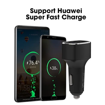 Зарядно устройство Vehicular Quick charge 3.0 Car Lighter Slot Cigarette USB за смартфон Huawei P20 Pro Капитан honor 10 20 SIKAI station