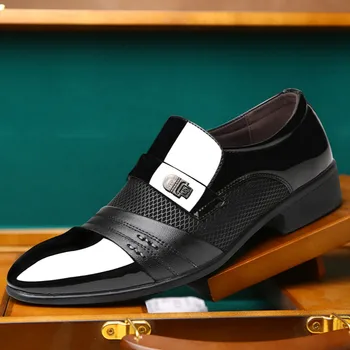 Италиански лоферы Мъжки обувки сватбени оксфордские обувки за мъже официална обувки за мъже, мъжки модел обувки Zapatos De Hombre De Vestir Formal
