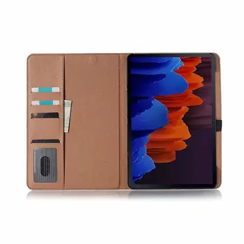 Калъф за Samsung Galaxy Tab S7 Plus T970 T975 11 Smart flip ПУ кожен калъф за карта с памет за galaxy tab s7 SM-T870 T875 12.4