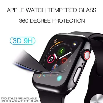 Калъф+закалено стъкло за Apple Watch 40/44 мм Series 6 SE 5 4 защитно фолио за екрана покритие на бронята калъф за iwatch Series 3 2 38/42 мм