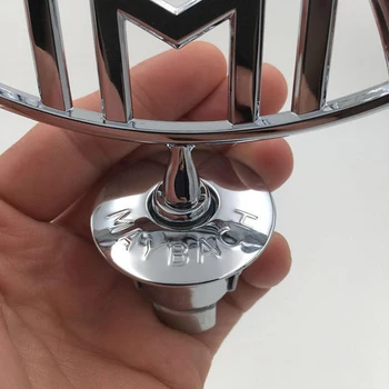 Колата 3D предната постоянна метална емблема на автомобил преден капак стерео лого знак за Mercedes Maybach S400 S500 S600 C E S class 2020 нов