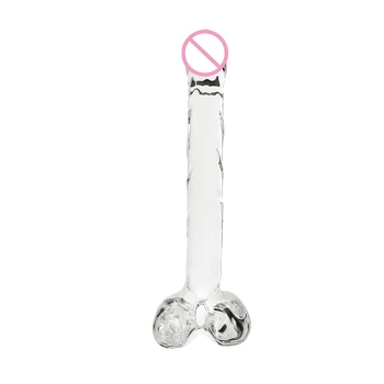 Кристалното стъкло вибратор симулация на пениса женски уред за мастурбация AV Stick външна търговия възрастен продукт на секс играчки