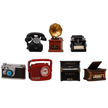 Кухненски Ретро Радио Пиано Телефон С Камера Модел Античен Имитация На Носталгия Безжичен Украшение Занаят Бар Начало Декор Подарък