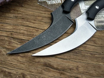 Мако тактически керамбит нож M690 нож от неръждаема стомана лов за оцеляване фиксирани ножове черно G10 дръжка Бастин нокът нож инструмент