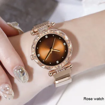 Маркови часовници дамски часовници гривна ежедневна мода звездното небе рокля часовници дамски кварцов часовник подарък часовник Reloj Mujer
