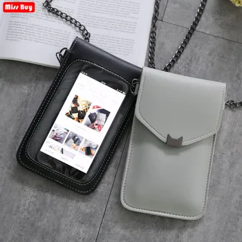 Многофункционален универсален калъф за телефон чанта със сензорен екран за iPhone 11 Pro Max 8 7 6 6S Plus 5 5S 4 Xr Xs Max Case джоб на чантата